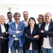 team of office workers